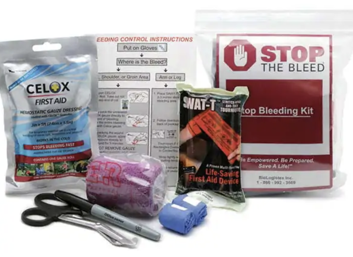 Kits like this one from Celox let safety teams integrate Stop the Bleed techniques into their emergency preparedness and first-aid progams.